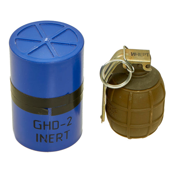 Original Bulgarian Inert GHD-2 Hand Grenade With Fuse and Plastic 