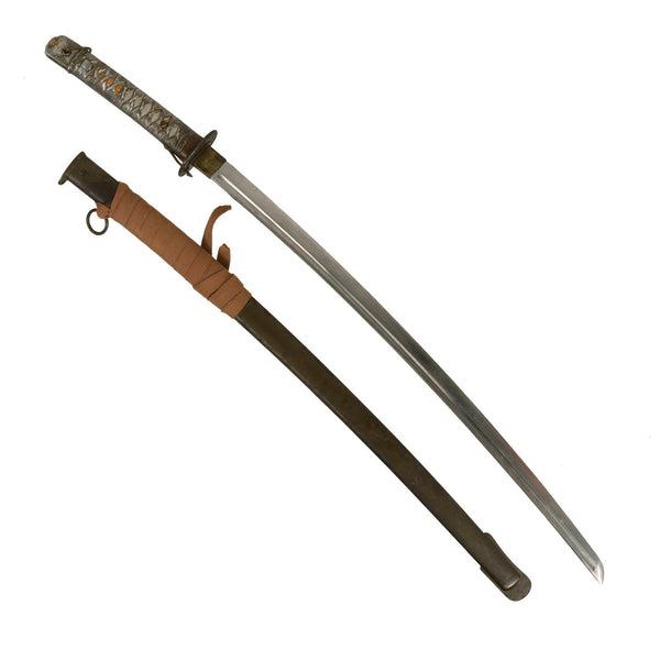 Original WWII Japanese Army Type 95 NCO Aluminum Handle Katana Sword w –  International Military Antiques