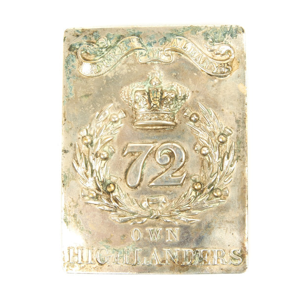 Original British Early 19th Century Cross Belt Plate from the 57th Reg –  International Military Antiques