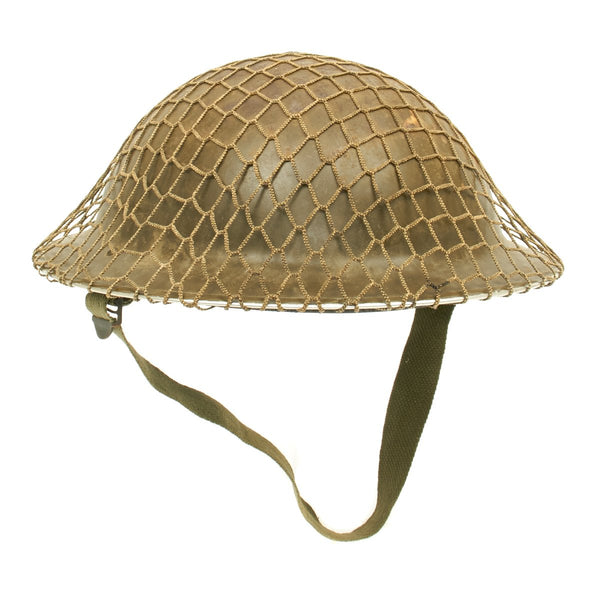 Original Canadian WWII Brodie MkII Steel Helmet with Net by