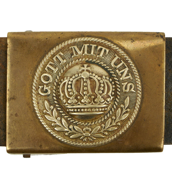 Imperial German Navy Belt Buckle, World War I, Germany, beginning of 20th  cent., 51.5 x 53