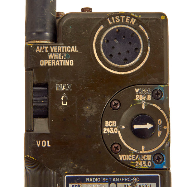 Original U.S. Vietnam War Era AN/PRC-90 Rescue Radio - Pilot Survival –  International Military Antiques