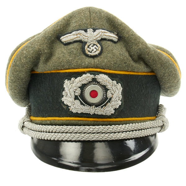 Original Imperial German WWI Prussian Silk Driver's Visor Cap - Schirm –  International Military Antiques