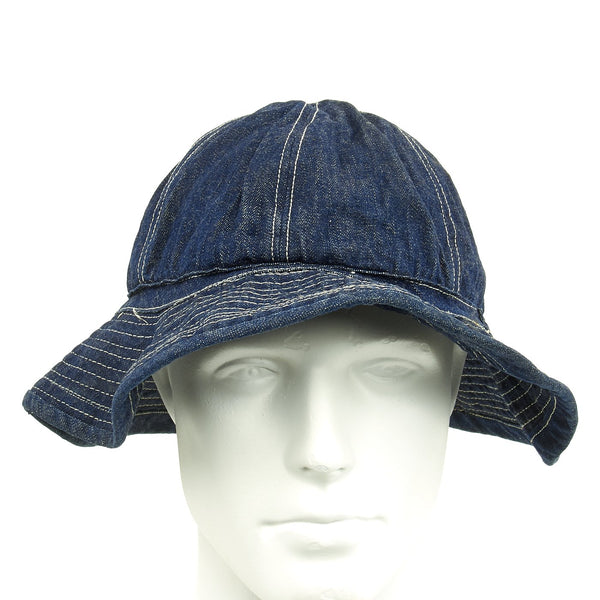 Original WWII U.S. Army Daisy Mae Blue Denim Fatigue Work Hat