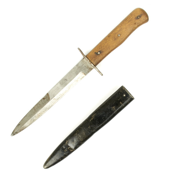 German WWII Standard Trench Knife with Sheath - Reddick Militaria