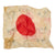 Original Japanese WWII Hand Painted Cloth Good Luck Flag (26” x 38”) and 1946 Souvenir Flag (10½” x 13”) - 2 Items