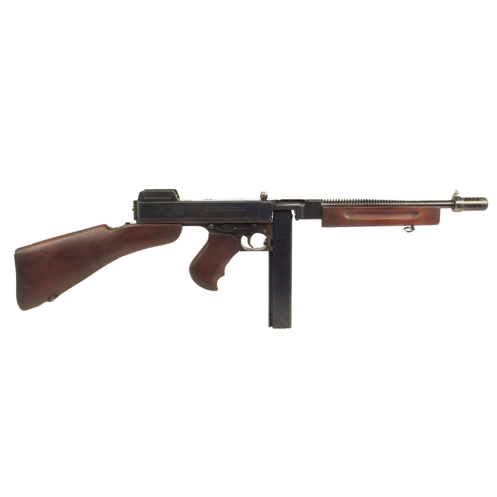 Original U.S. WWII Thompson M1928A1 Display Submachine Gun Serial NO.S-314270 - Original WW2 Parts Original Items