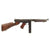 Original U.S. WWII Thompson M1 Display Submachine Gun by Auto-Ordnance Serial 157229 - Original WWII Parts with Replica Buttstock Wood Original Items