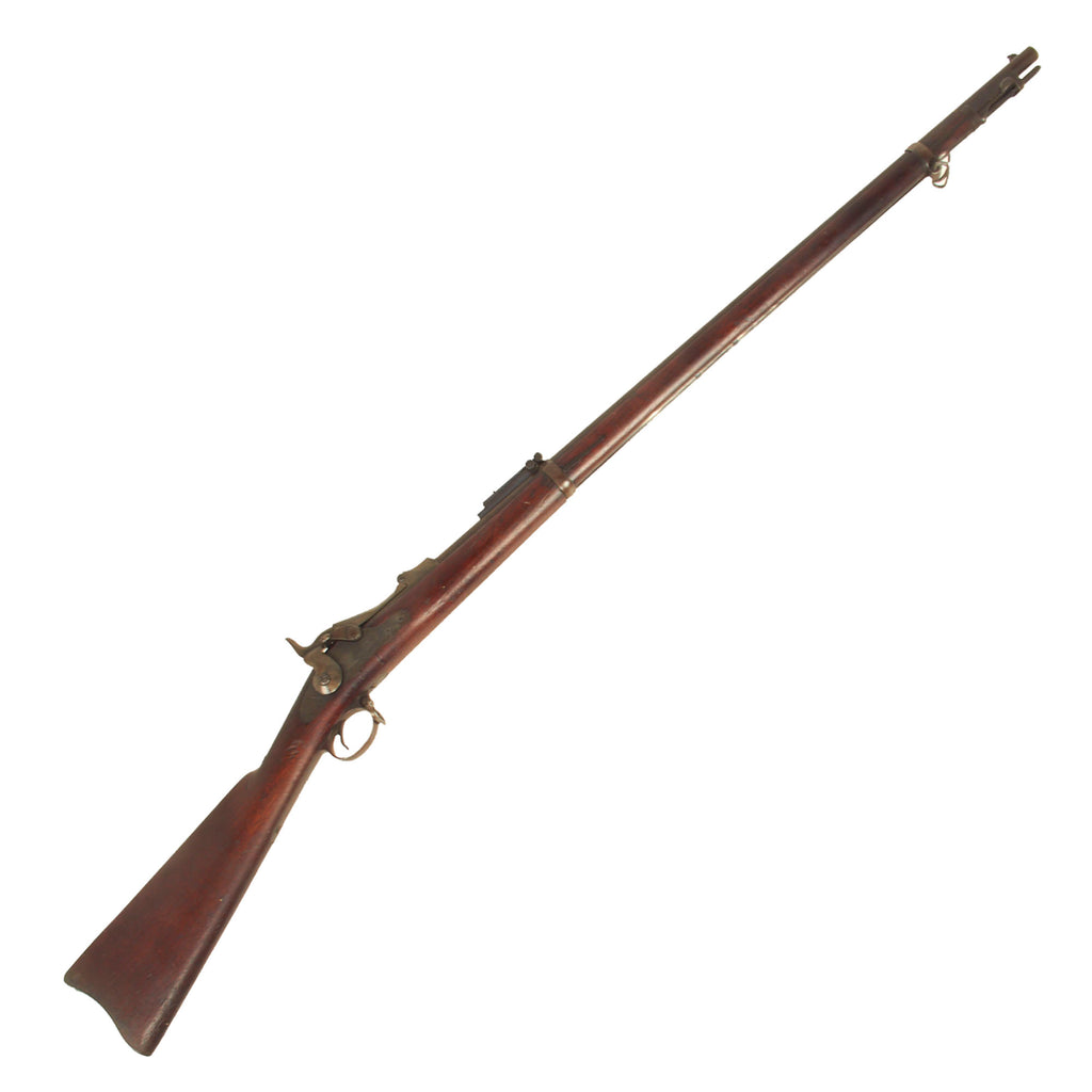 Original U.S. Springfield Trapdoor M1873 Upgraded to M1888 Round Rod Bayonet Rifle made in 1882 - Serial 179186 Original Items