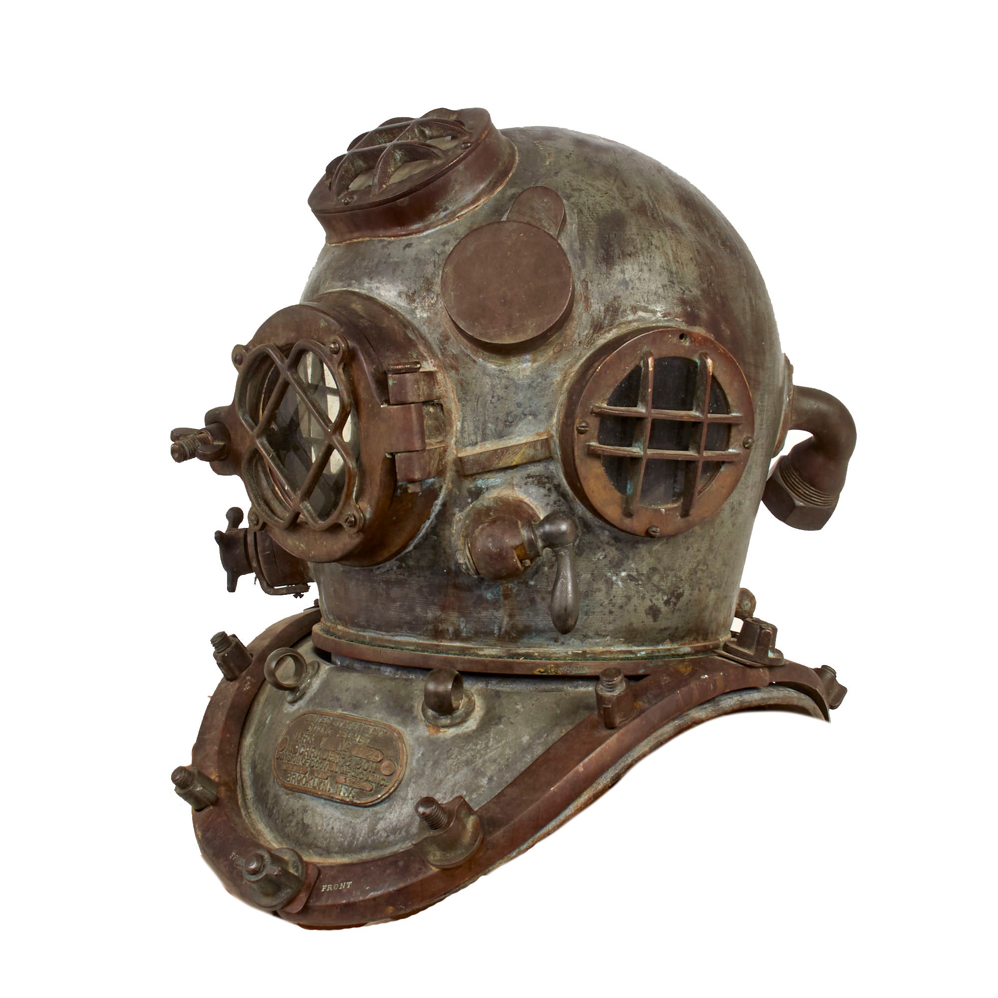 Original WWII U.S. Navy Mark V Diving Helmet by A. Schrader's Son Inc ...