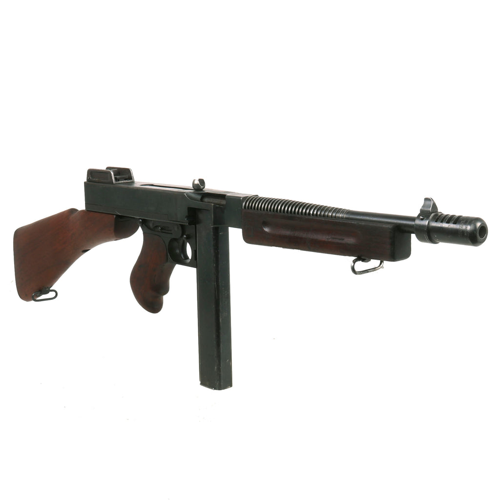 Original U.S. WWII Thompson M1928A1 Display Submachine Gun Serial NO.S-437850 - Original WW2 Parts