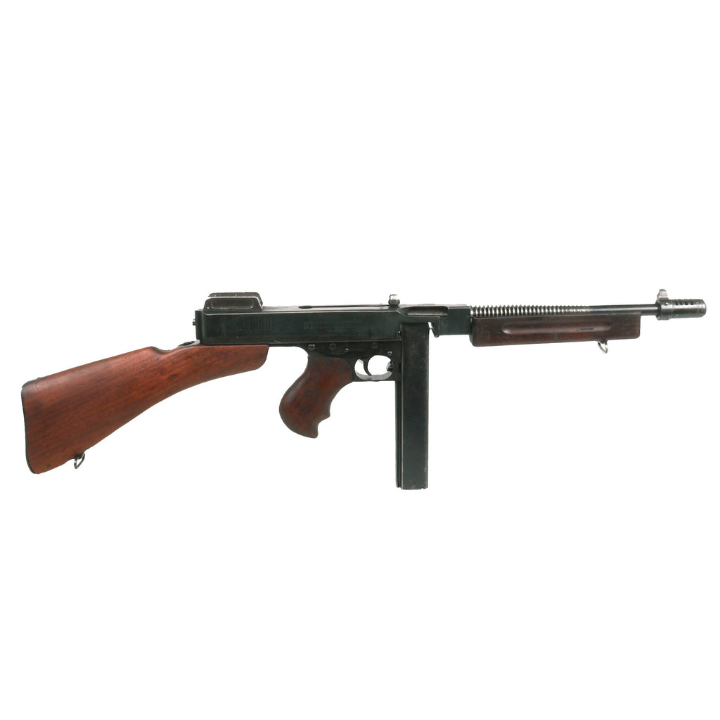 Original U.S. WWII Thompson M1928A1 Display Submachine Gun Serial NO.S-437850 - Original WW2 Parts Original Items