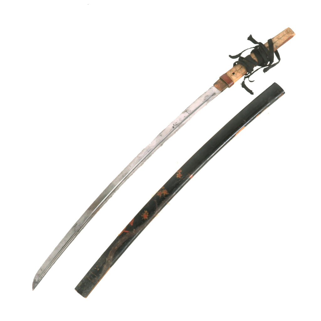 Original Japanese 17th Century Edo Period Katana Sword by SHODAI HIZEN TADAYOSHI (1st Gen) with Partial Damaged Fittings