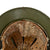 Original German WWII M40 Refurbished Battle of Kursk SS "Watermelon" Camouflage Helmet - Stamped EF66