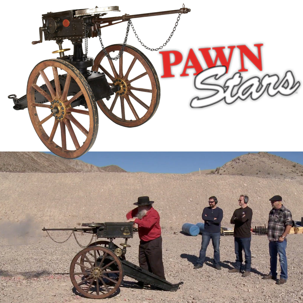 Original 1896 Nepalese Hand Cranked Double Barrel Rapid Fire Bira Gun - As Seen on History Channel Pawn Stars Original Items