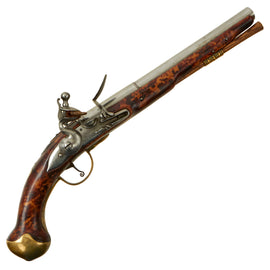 Original 1st Jacobite Rebellion of 1715 Era British 20 Bore Flintlock Horse Pistol by Henry Delany Owned by Thomas Gage of Shirburn Castle