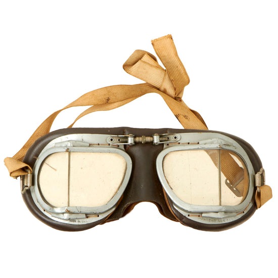 Original British WWII RAF Mk VIII Flying Goggles Original Items