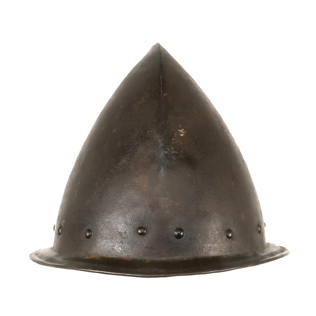 Original Spanish Late 16th to Early 17th Century One-Piece Cabasset Helmet