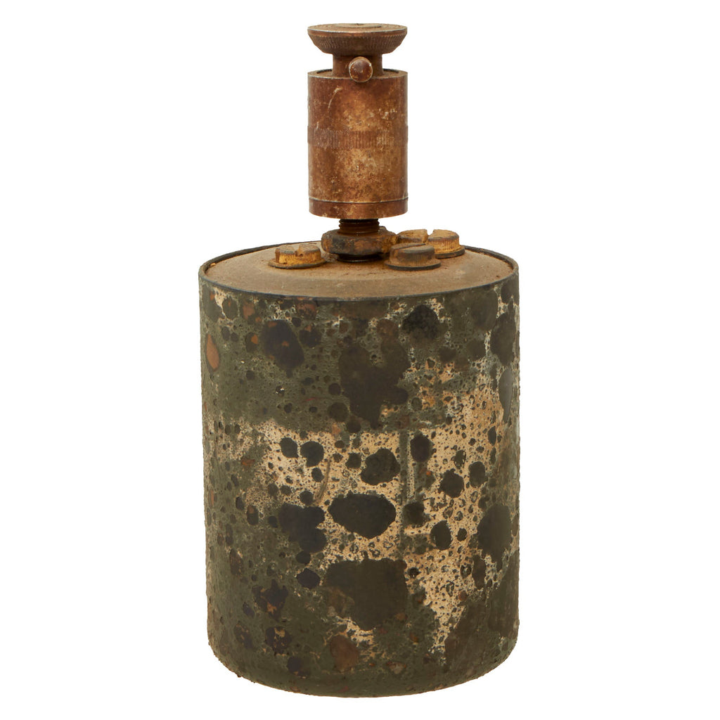 Original WWII German 1939 dated Bouncing Betty S-Mine with Shrapnel and Pressure 35 Fuse Original Items