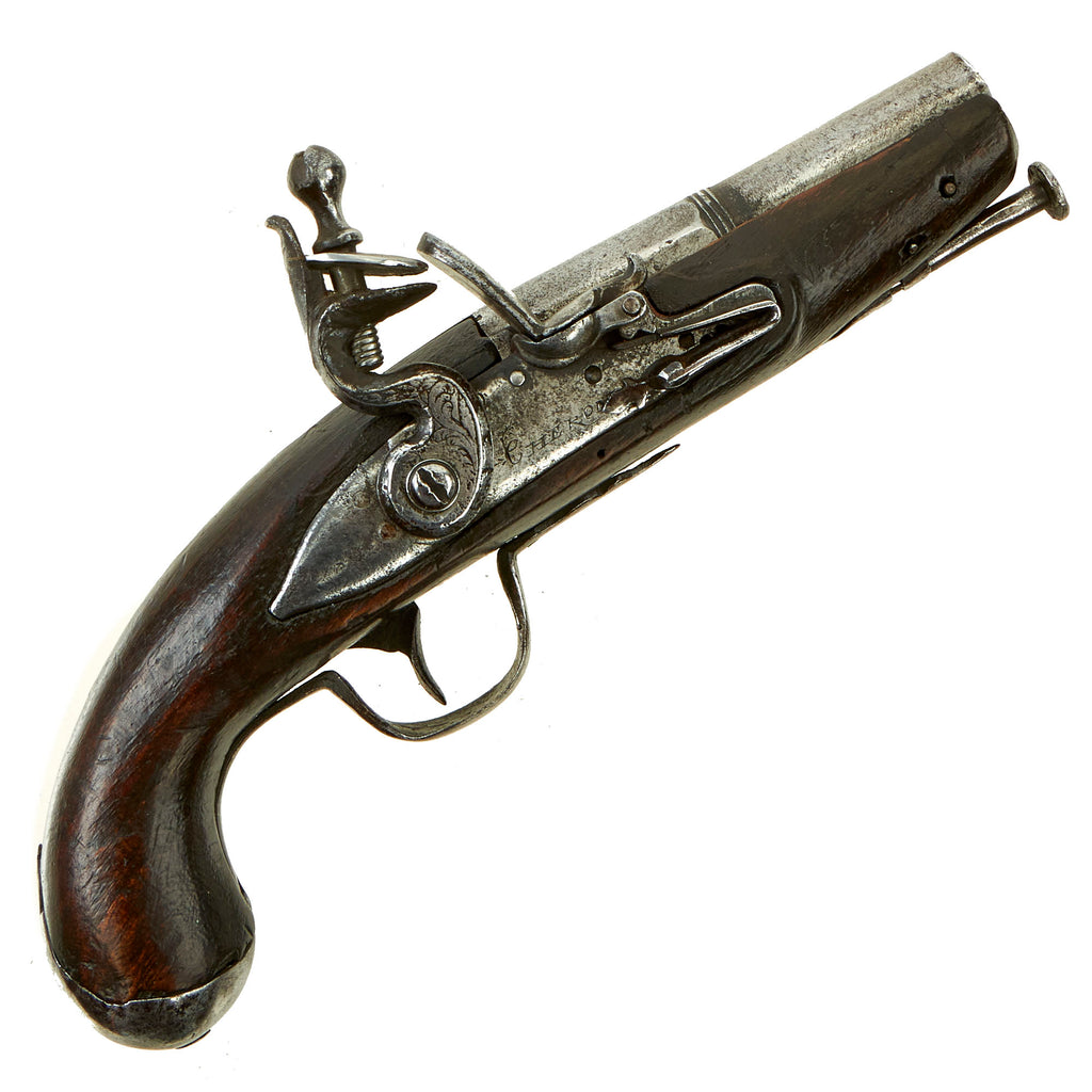 Original French Napoleonic Flintlock Pocket Pistol by Cheron of Paris - Circa 1780-1820 Original Items