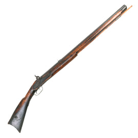 Original Massive U.S. Pennsylvania Percussion .75" Bore Sharpshooter Target Rifle with British R.T. Pritchett Lock, Flame Maple Stock, and Set Trigger - Circa 1850