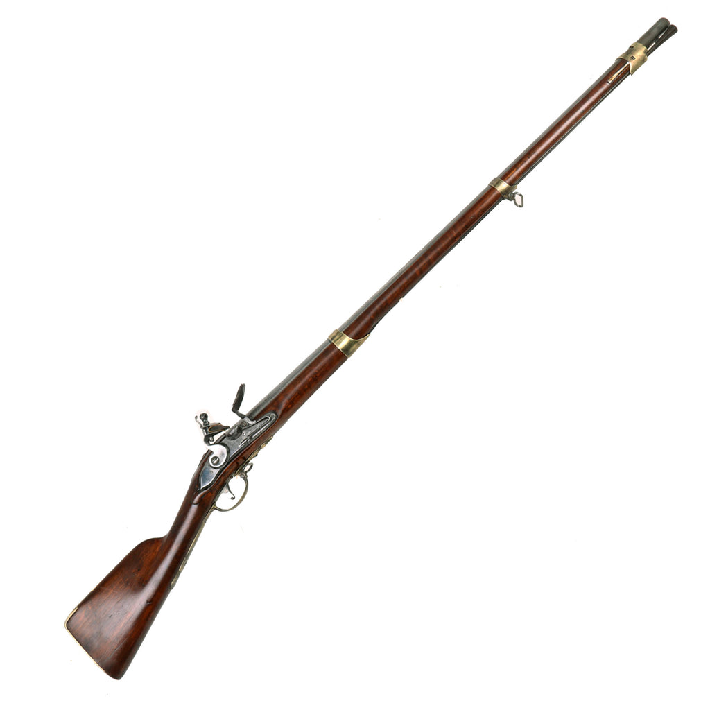 Original U.S. Revolutionary War Era Dutch 61.MM Flintlock Infantry Musket with Figured Stock - circa 1750 - 1770