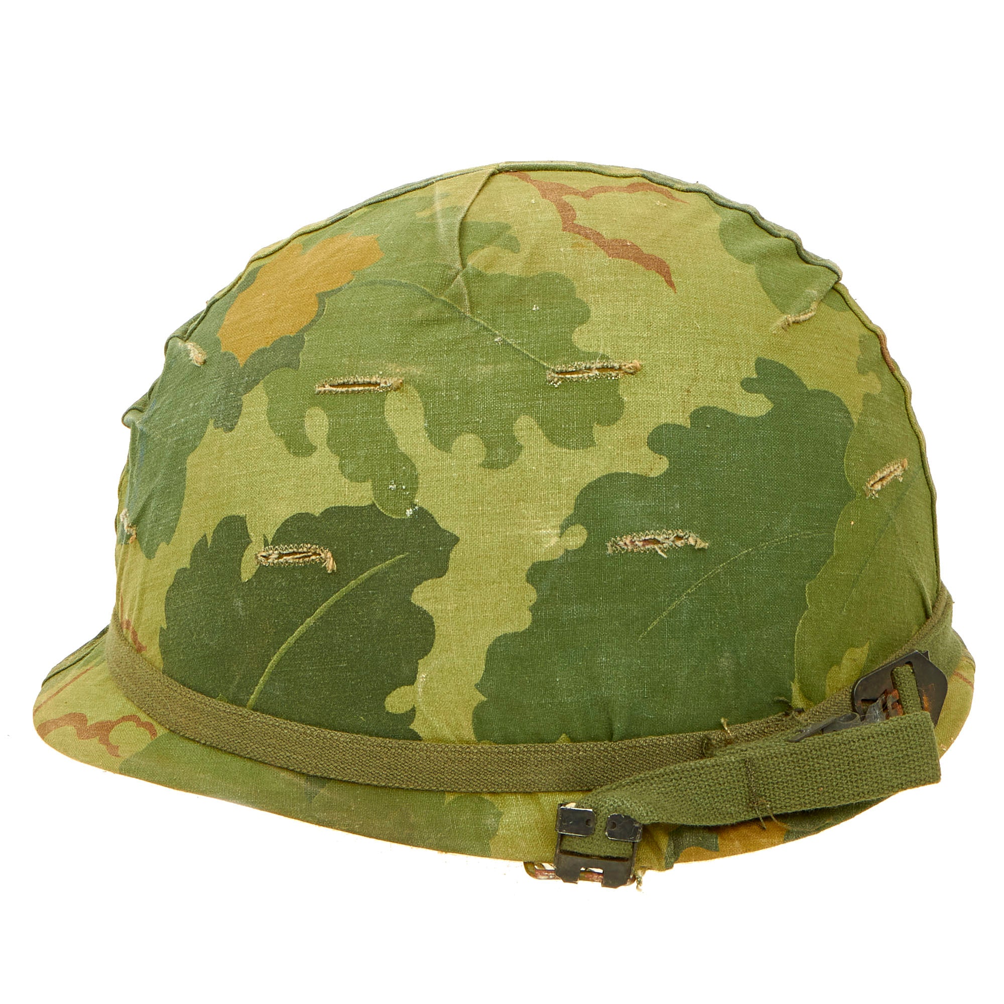 Original U.S. Vietnam M1 Helmet with USMC Camouflage Cover and Liner ...