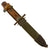 Original U.S. WWII PAL K4808 Butcher Knife Turned Fighting Knife in M8 Scabbard by B.M. Co.