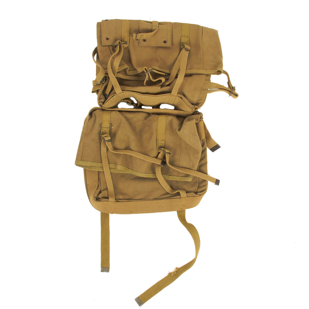 Original U.S. WWII Unissued US Marine Corps P-41 “782” Haversack and Knapsack Duel Pack System by Philadelphia Depot - Upper & Lower Packs (1942-1943) Original Items