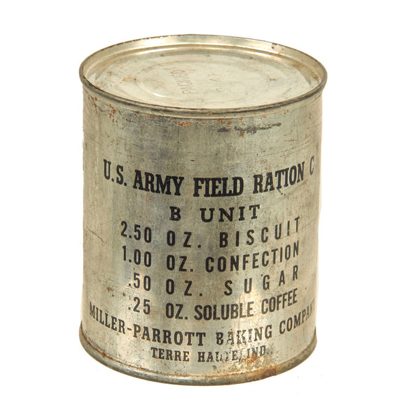 Original U.S. WWII US Army Field Ration C, B Unit WITH Key- Unopened ...