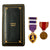 Original U.S. WWII Purple Heart Medal Set With Presentation Case and US Army Good Conduct Medal Groupings Original Items