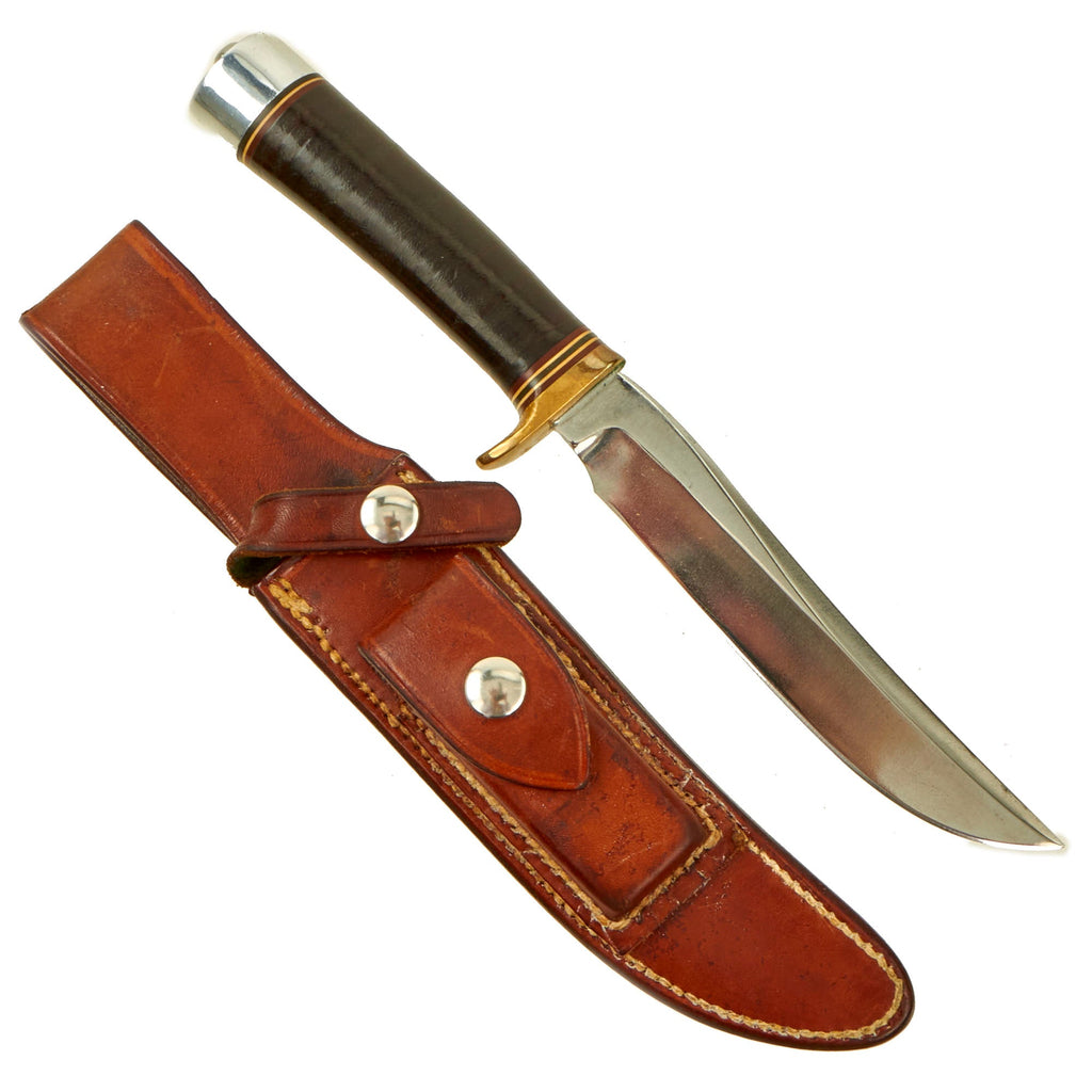 Original U.S. Vietnam War Era Randall Model 3 “Hunter” Fighting Knife with Original Sheath and Whetstone Original Items