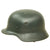 Original German WWII Civic Beaded M40 Steel Helmet - Repainted with Post War Liner - ET64 Original Items