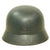 Original German WWII Civic Beaded M40 Steel Helmet - Repainted with Post War Liner - ET64 Original Items