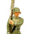 Original German Pre-WWII Elastolin Toy Soldier with Lithograph Print Army Infantry Standard Original Items