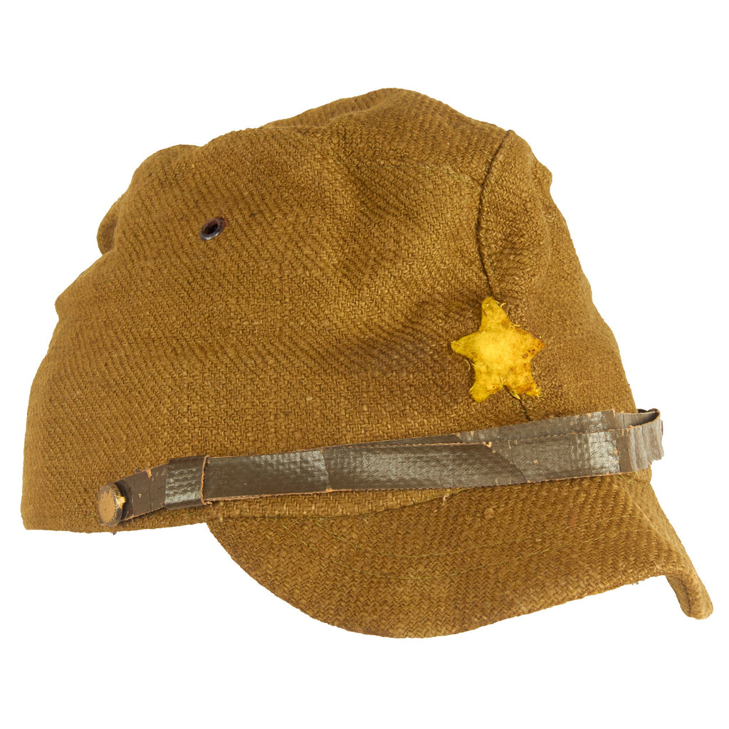 Original Japanese WWII Imperial Japanese Army Enlisted Men's Tropical Forage Cap Original Items