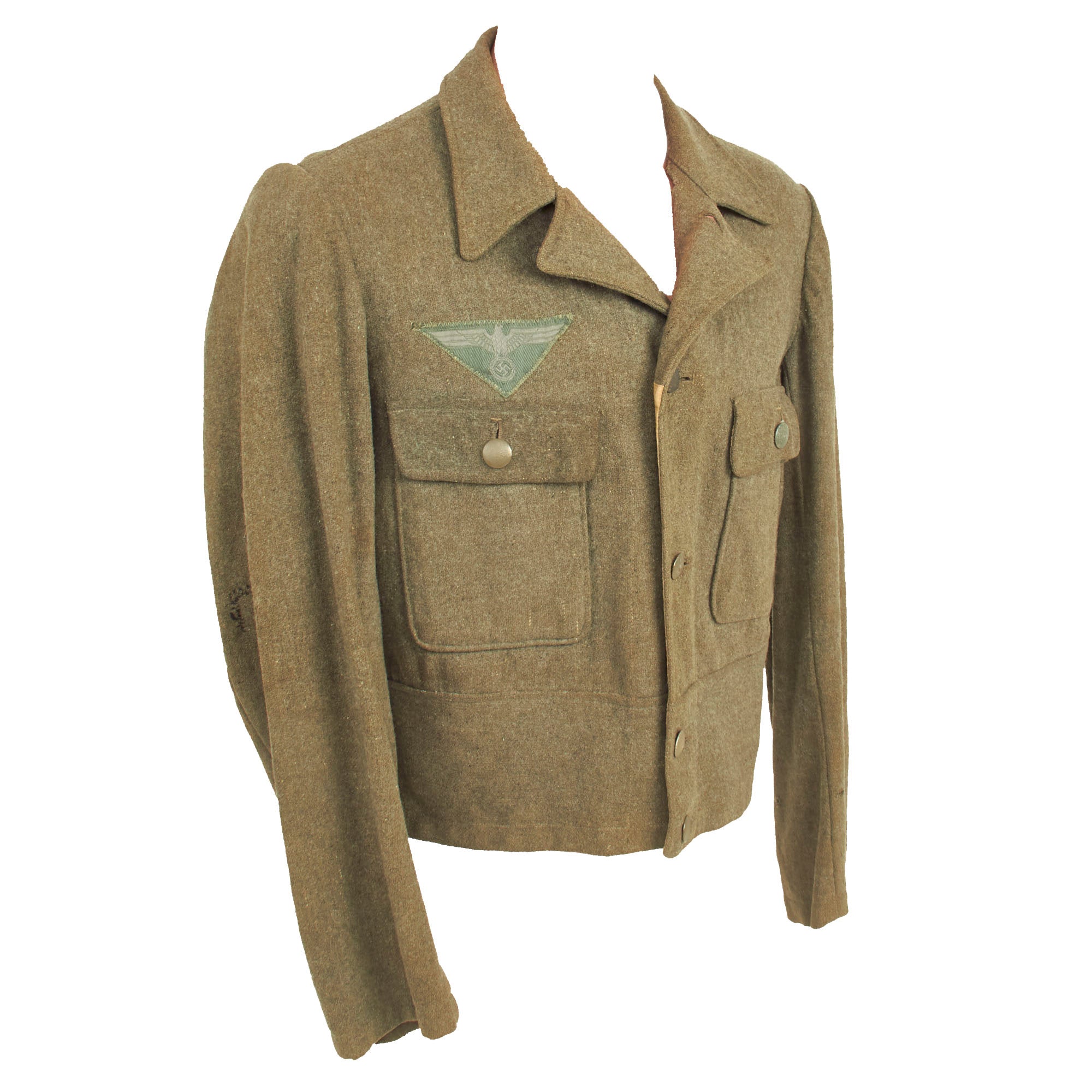 Original Rare German WWII Heer Army M44 Field Grey Wool Uniform Tunic ...
