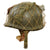 Original WWII U.S. Late War Produced Netted With Scrim M-1C Paratrooper Helmet With Westinghouse Jump Liner - Named To 1st Lieutenant George Santiago Original Items