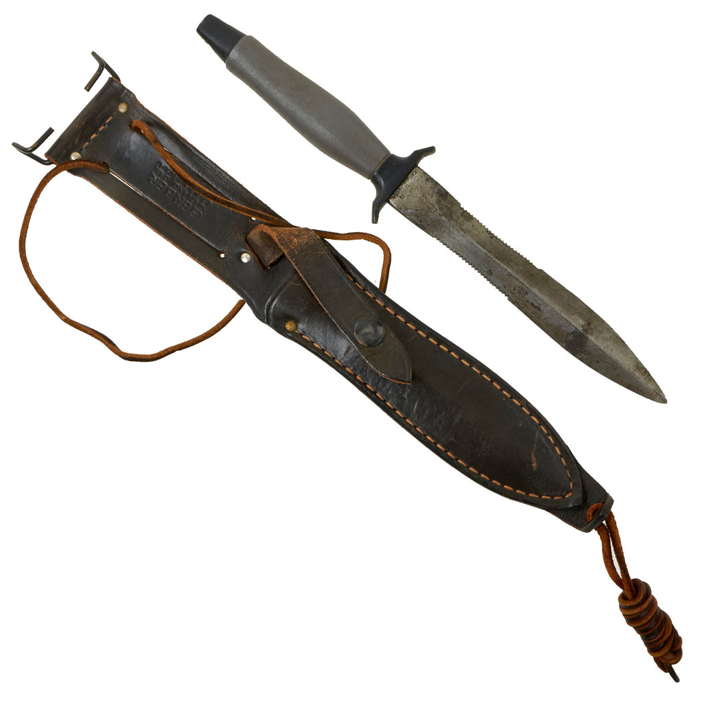 Original U.S. Cold War Era Gerber MkII Fighting Survival Knife with Scabbard - Serial 047400 Made in 1976 Original Items