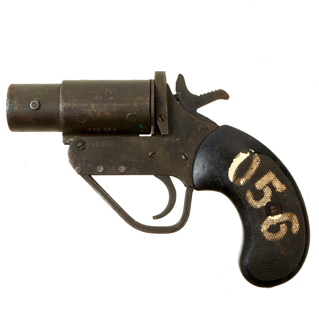 Original British WWII Molins No.2 Mk.5 Flare Signal Pistol for Armored Fighting Vehicles Original Items