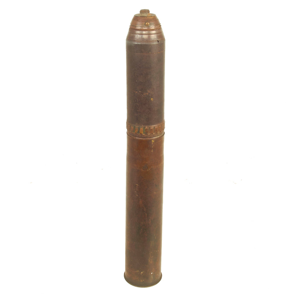 Original U.S. WWI Era Inert 75mm Artillery Round With Fuse Original Items