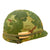 Original U.S. Vietnam M1 Helmet with USMC Camouflage Cover and Liner - Complete Original Items