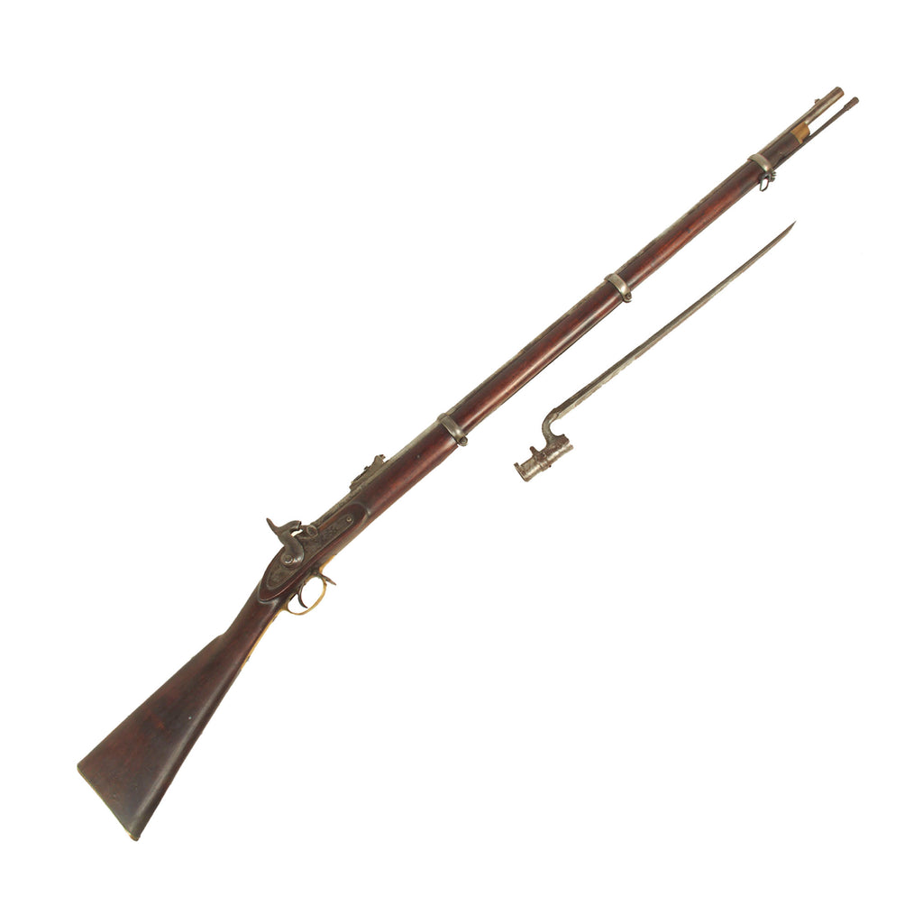 Original U.S. Civil War Era 3rd Model P-1853 Enfield Three Band Percussion Export Rifle marked Tower 1861 with Socket Bayonet Original Items