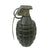 Original U.S. Early WWII Inert MkII Pineapple Fragmentation Grenade with Repainted Early Body & M10A3 Fuze