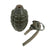 Original U.S. Early WWII Inert MkII Pineapple Fragmentation Grenade with Repainted Early Body & M10A3 Fuze