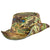 Original U.S. Vietnam War US Army Special Forces Vietnamese Tigerstripe Camouflage Boonie “Cowboy” Hat With CIB, Green Beret Insignia and Paratrooper Wings Original Items