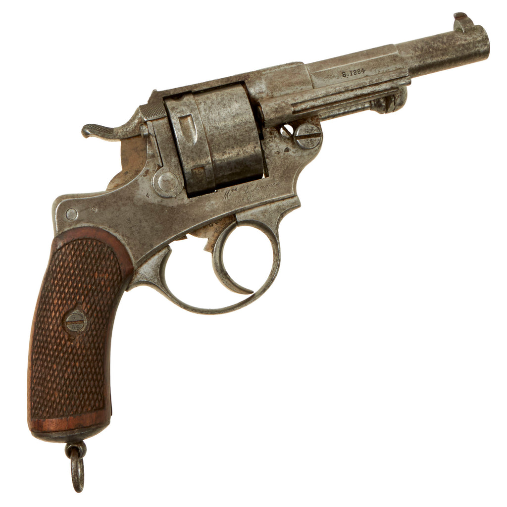 Original French MAS Modèle 1873 Chamelot-Delvigne 11mm Revolver Dated 1884 - Matching Serial J 10665 Original Items