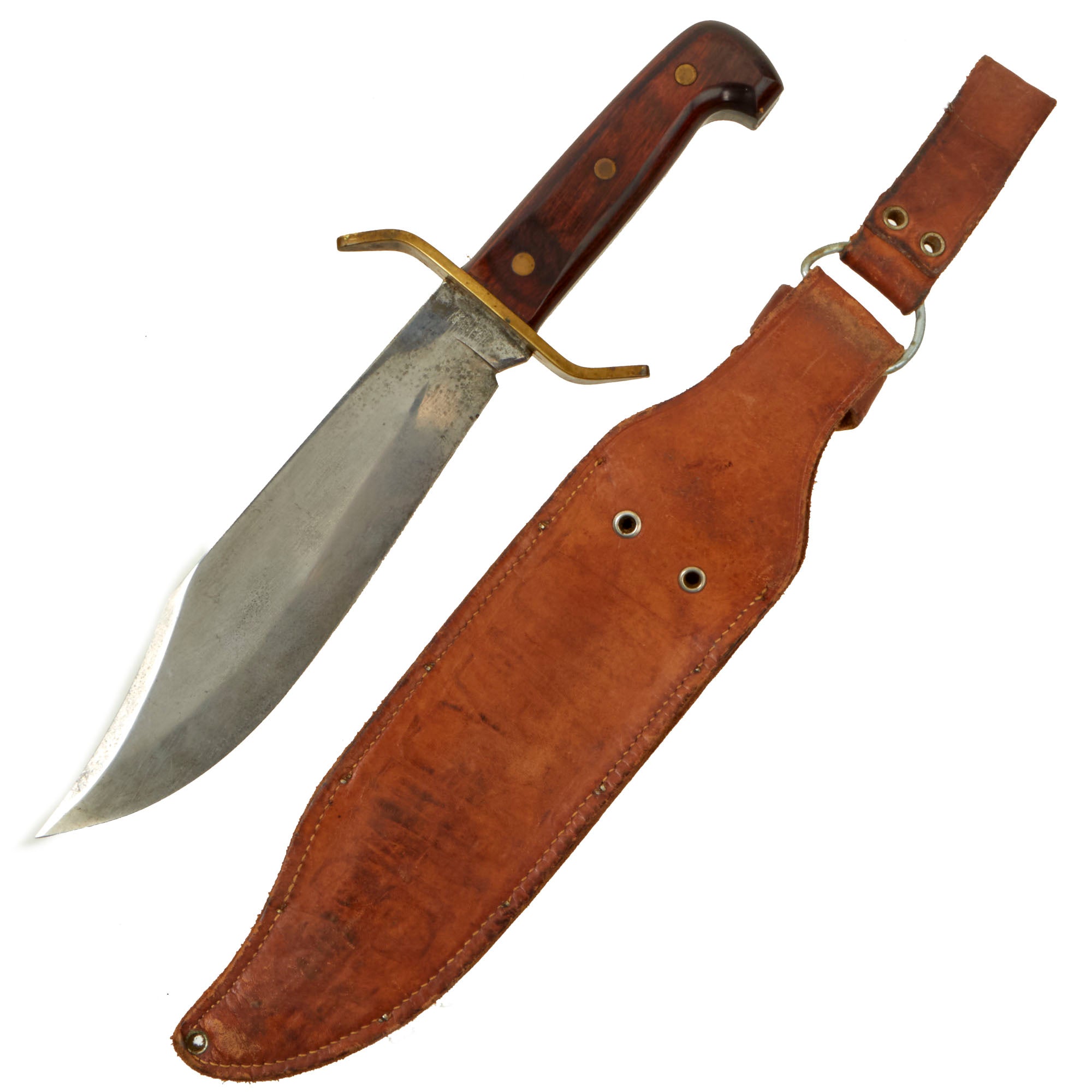 Original U.S. Vietnam War W49 Western Bowie Knife With Correct Leather ...