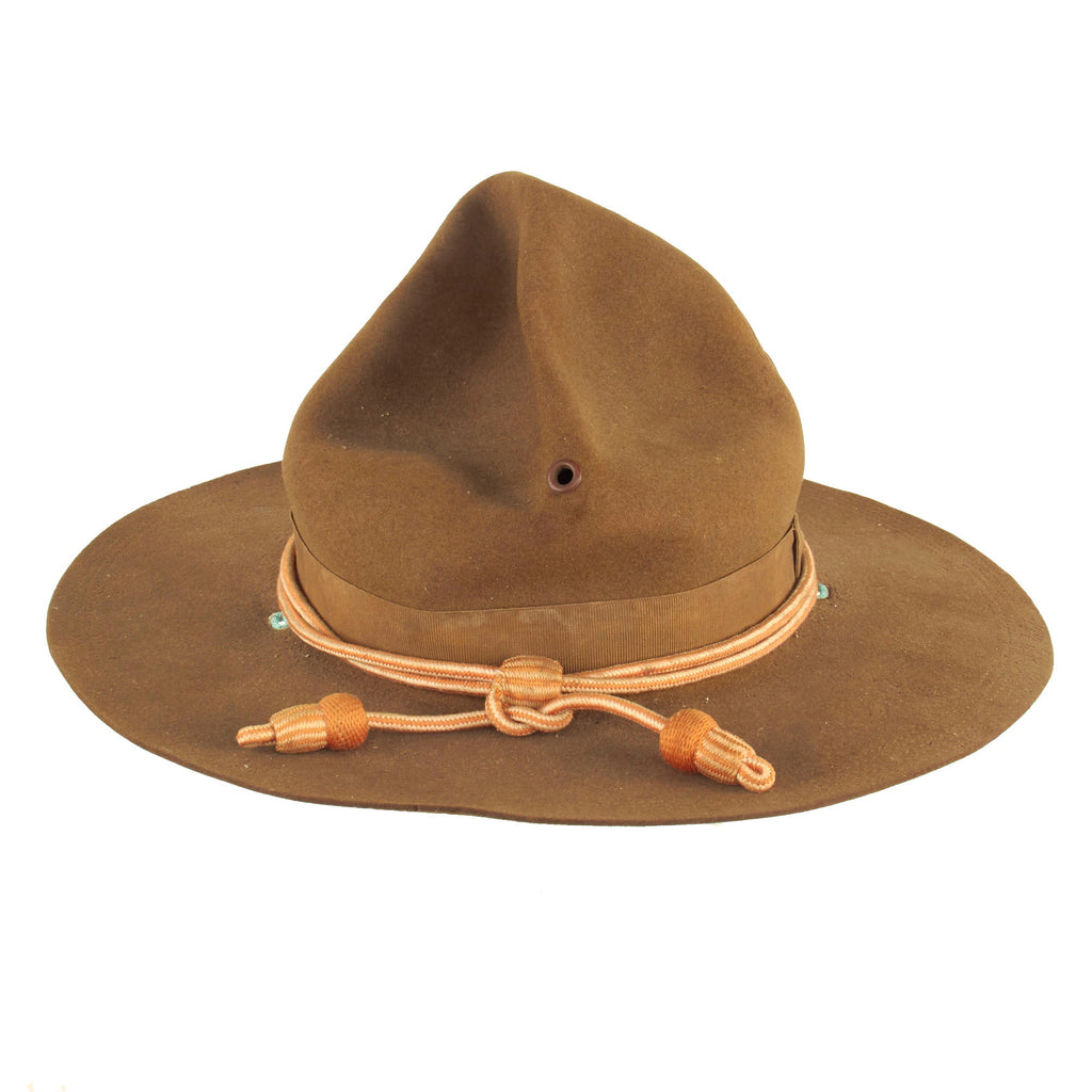 Original U.S. WWI US Army M1911 Felt Campaign Hat by Stetson With Signals Corps Cord Original Items