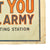 Original Vietnam War U.S. Army “I Want You For U.S. Army” Recruiting Poster- Dated June 1968 Original Items